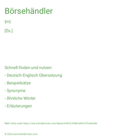 Börsehändler