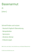 Basenarmut