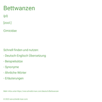 Bettwanzen