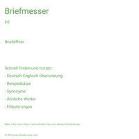 Briefmesser