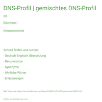 DNS-Profil | gemischtes DNS-Profil