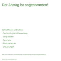 Der Antrag ist angenommen!