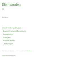 Dichtwerden