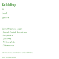 Dribbling