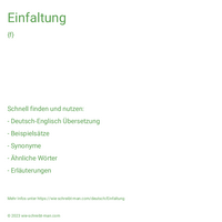 Einfaltung