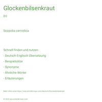 Glockenbilsenkraut