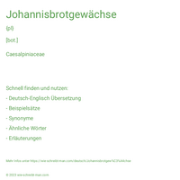 Johannisbrotgewächse