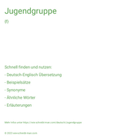 Jugendgruppe