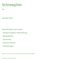 Schneegitter