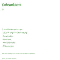 Schrankbett