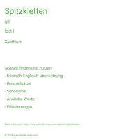 Spitzkletten