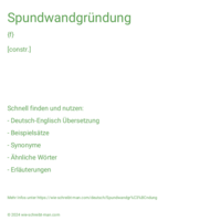 Spundwandgründung