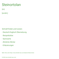 Steinortolan