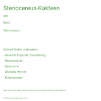 Stenocereus-Kakteen