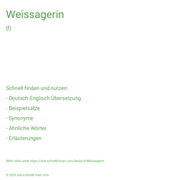 Weissagerin