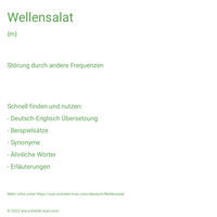 Wellensalat