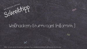 Wie schreibt man Weißnacken-Sturmvogel? Bedeutung, Synonym, Antonym & Zitate.