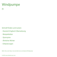 Windpumpe