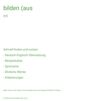 bilden (aus