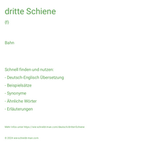 dritte Schiene