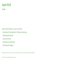 spröd