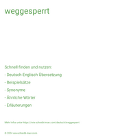 weggesperrt