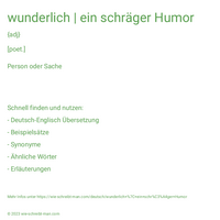 wunderlich | ein schräger Humor