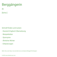 Berggängerin