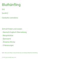 Bluthänfling