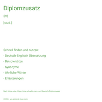 Diplomzusatz