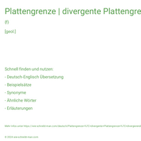 Plattengrenze | divergente Plattengrenze | divergierende Plattengrenze | konvergente Plattengrenze | konvergierende Plattengrenze