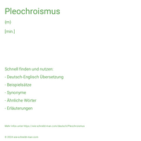 Pleochroismus