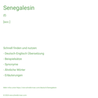 Senegalesin