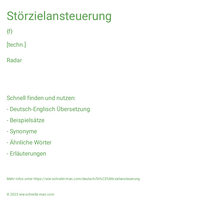 Störzielansteuerung