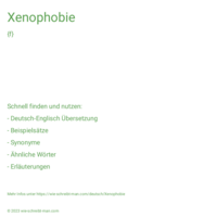 Xenophobie