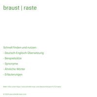 braust | raste