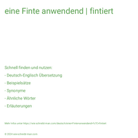 eine Finte anwendend | fintiert