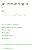 jds. Pensionskapital