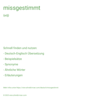 missgestimmt