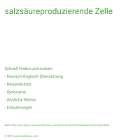 salzsäureproduzierende Zelle