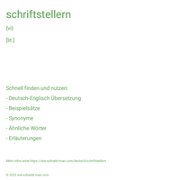 schriftstellern