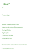 sinken