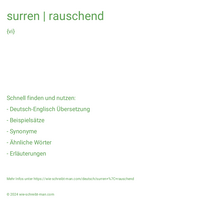 surren | rauschend