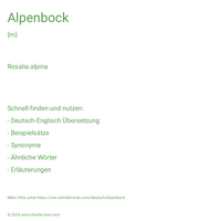 Alpenbock