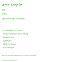 Ameisenpilz