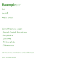 Baumpieper