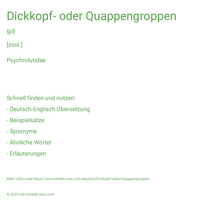 Dickkopf- oder Quappengroppen