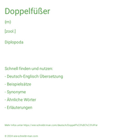 Doppelfüßer