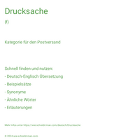 Drucksache