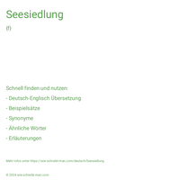 Seesiedlung